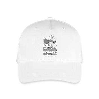 PRO GAMER (Weiß) + Controller - Gaming - Kinder Bio Basecap - Weiß - Vorne