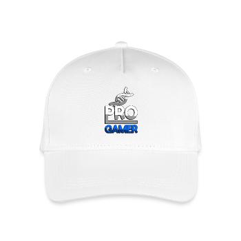 PRO GAMER (Blau) + DNA - Gaming - Kinder Bio Basecap - Weiß - Vorne