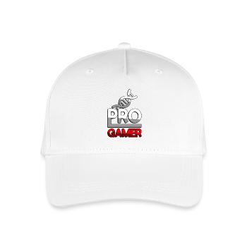 PRO GAMER (Rot) + DNA - Gaming - Kinder Bio Basecap - Weiß - Vorne
