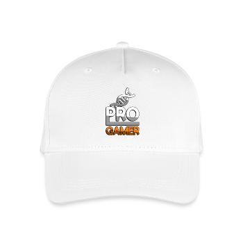 PRO GAMER (Orange) + DNA - Gaming - Kinder Bio Basecap - Weiß - Vorne