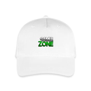 GAMER ZONE (Grün) - Gaming - Kinder Bio Basecap - Weiß - Vorne