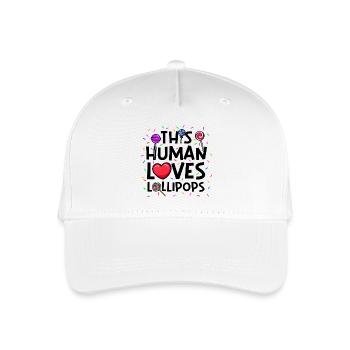 Sweet Tooth Statement Bonbons Bonbons - Casquette de baseball bio Enfant - blanc - Devant