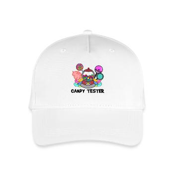 Bonbon Süßigkeiten Statement Nachspeise Naschen - Kinder Bio Basecap - Weiß - Vorne