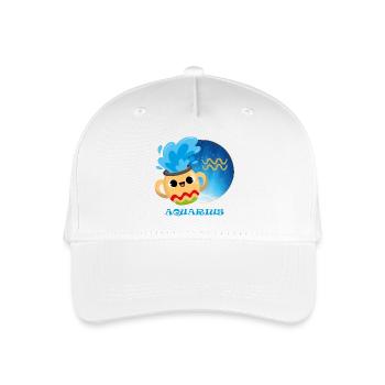 Sternzeichen Wassermann - Kinder Bio Basecap - Weiß - Vorne