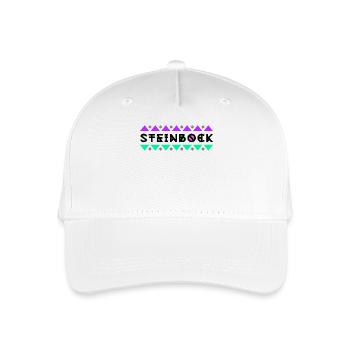 Steinbock Spruch Tierkreiszeichen Horoskop Himmel - Kinder Bio Basecap - Weiß - Vorne