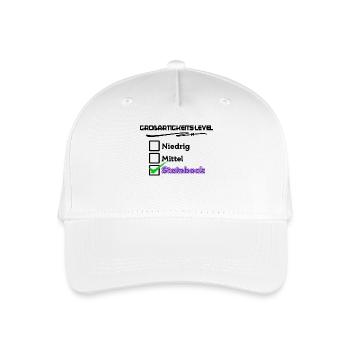 Steinbock Cool Statement Horoskop Astrologie - Kinder Bio Basecap - Weiß - Vorne