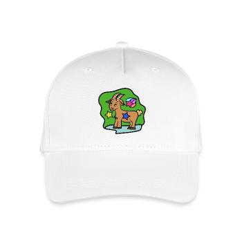 Gestirne Steinbock Tierkreiszeichen Horoskop - Kinder Bio Basecap - Weiß - Vorne