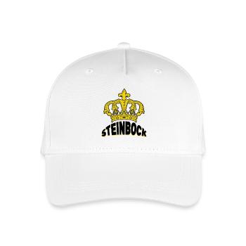 Steinbock Horoskop Spruch Sternzeichen Aberglaube - Kinder Bio Basecap - Weiß - Vorne