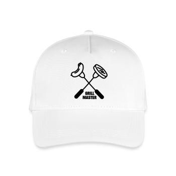Maître grill avec deux fourches croisées - Casquette de baseball bio Enfant - blanc - Devant