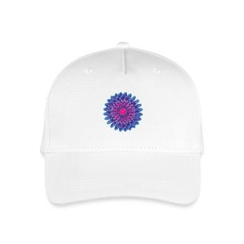 Fleur vectorielle - Casquette de baseball bio Enfant - blanc - Devant