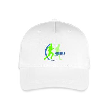 Running - Organic Kids’ Baseball Cap - white - Front