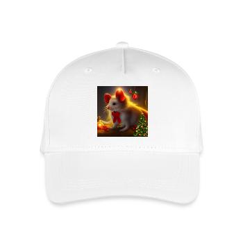 Niedliche kleine Weihnachtsmaus - Kinder Bio Basecap - Weiß - Vorne