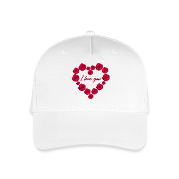 I love you - Organic Kids’ Baseball Cap - white - Front