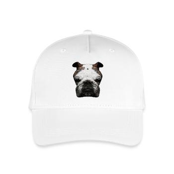 Hundeshirts mann, cooles Hundemotiv - Kinder Bio Basecap - Weiß - Vorne