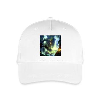 Hidden world of waterfalls - Organic Kids’ Baseball Cap - white - Front
