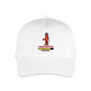 Feuerwehr Feuerwehrschlauch Statement Lebensretter - Kinder Bio Basecap - Weiß - Vorne
