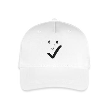 Beau sourire - Beau visage 02. - Casquette de baseball bio Enfant - blanc - Devant