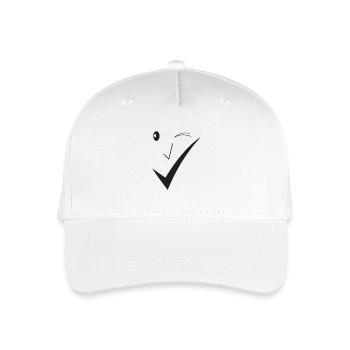Beau sourire - Beau visage D01. - Casquette de baseball bio Enfant - blanc - Devant