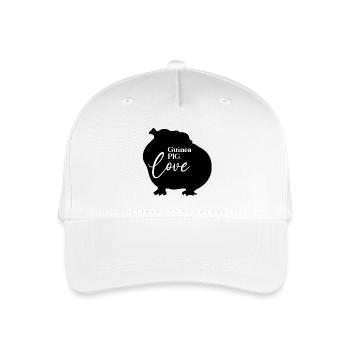 Guinea Pig Love Meerschweinchen Silhouette - Kinder Bio Basecap - Weiß - Vorne