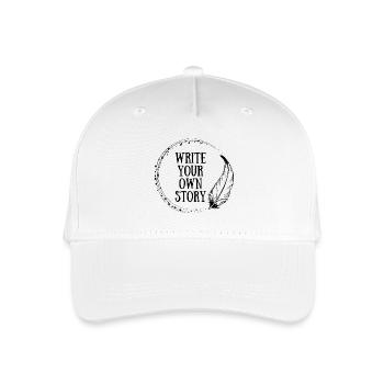 write your own story - Organic Kids’ Baseball Cap - white - Front