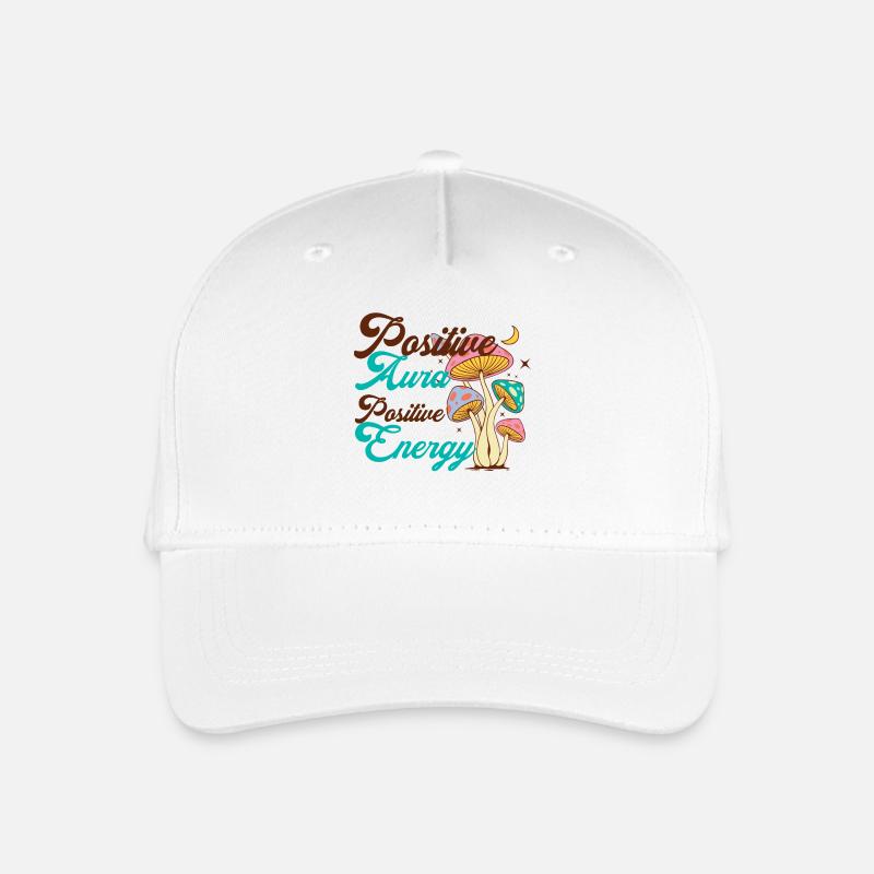 Énergie Champignon Psychédélique - Casquette de baseball bio Enfant - blanc