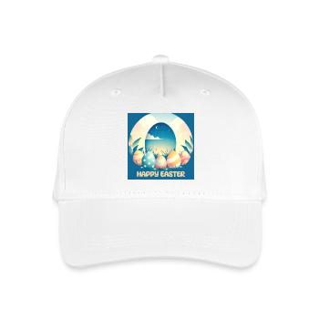 Frohe Ostern, Osterei - Kinder Bio Basecap - Weiß - Vorne