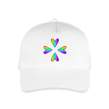 MAMA. MUTTERTAG. SCHÖNEN MUTTERTAG. ICH LIEBE DICH - Kinder Bio Basecap - Weiß - Vorne