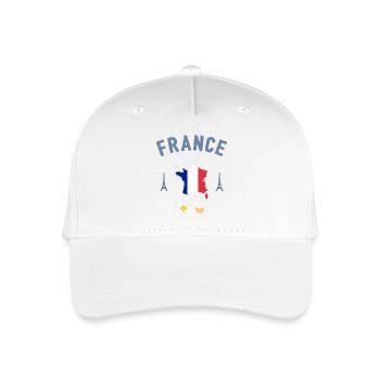 France - Organic Kids’ Baseball Cap - white - Front