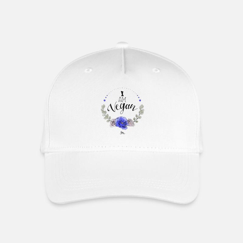 I am vegan - Organic Kids’ Baseball Cap - white