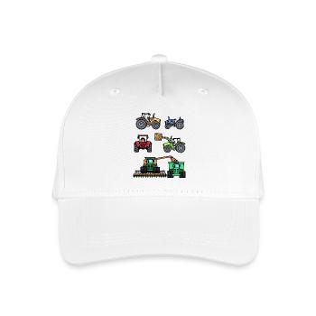 Agricultural Machinery Vehicle Commercial Vehicle Tractor - Organic Kids’ Baseball Cap - white - Front
