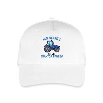 Traktor Statement Nutzfahrzeug Landleben Ackerbau - Kinder Bio Basecap - Weiß - Vorne