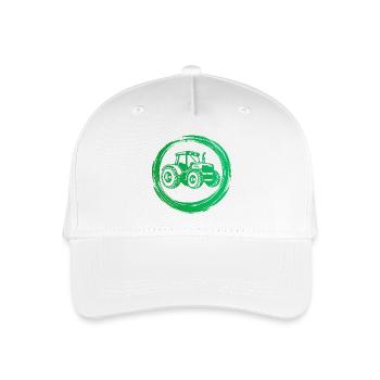 Tractor Vehicle Commercial Vehicle Country Life Farming - Organic Kids’ Baseball Cap - white - Front