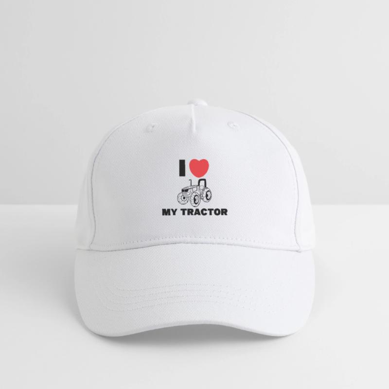 Ackerbau Herz Ich Liebe Traktor Statement Bauer Kinder Bio Basecap