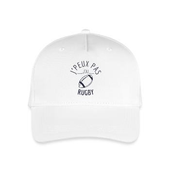 j peux pas j ai rugby - Casquette de baseball bio Enfant - blanc - Devant