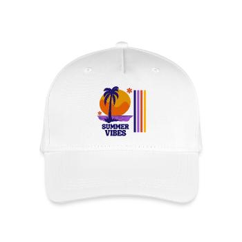 summer holidays, holidays, holidays by the sea - Organic Kids’ Baseball Cap - white - Front