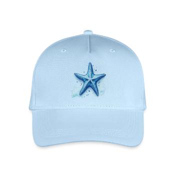 Seestern - Kinder Bio Basecap - Hellblau - Vorne