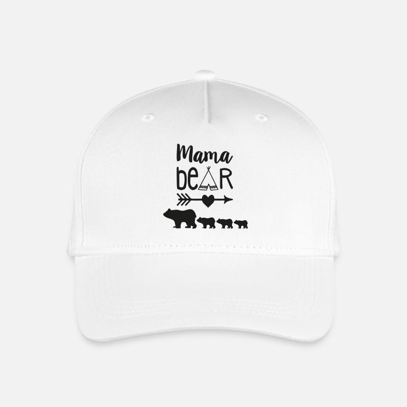 Mama Bär - Kinder Bio Basecap - Weiß