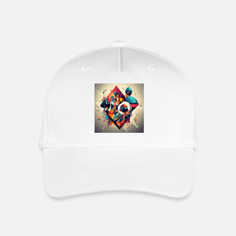 Geometrie Art - Kinder Bio Basecap - Weiß