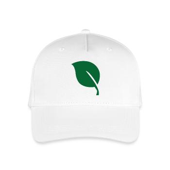 Feuille feuille - Casquette de baseball bio Enfant - blanc - Devant