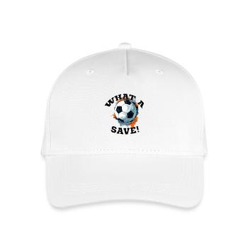 Balle de football - Quelle sauvegarde! - Casquette de baseball bio Enfant - blanc - Devant