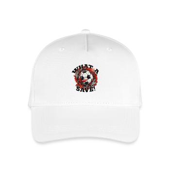 Balle de football - Quelle sauvegarde! - Casquette de baseball bio Enfant - blanc - Devant