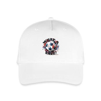 Balle de football - Quelle sauvegarde! - Casquette de baseball bio Enfant - blanc - Devant