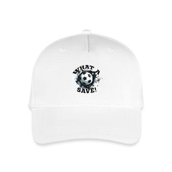 Balle de football - Quelle sauvegarde! - Casquette de baseball bio Enfant - blanc - Devant