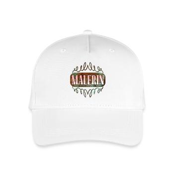BERUF MALERIN - Kinder Bio Basecap - Weiß - Vorne