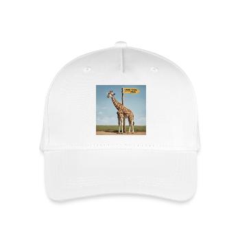 Giraffe Meme ''Mind your Head'' - Printflow - Organic Kids’ Baseball Cap - white - Front