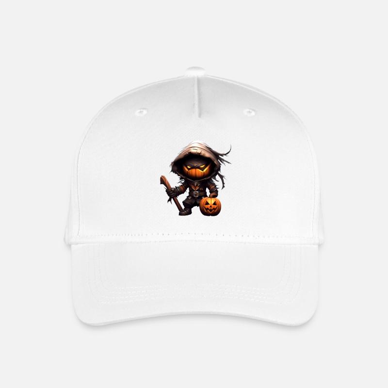 Pumpkin Ninja - Organic Kids’ Baseball Cap - white