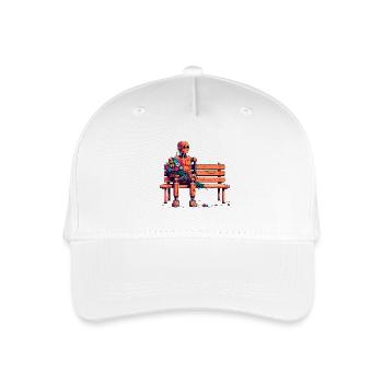 Robot Rusty Flowers Robot Love Romance - Organic Kids’ Baseball Cap - white - Front