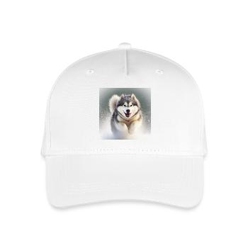Run - Organic Kids’ Baseball Cap - white - Front