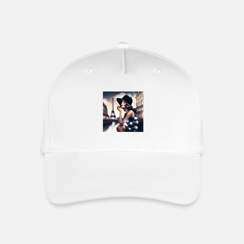 Paris, ich liebe Paris, Pasienne - Kinder Bio Basecap - Weiß
