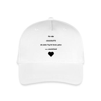 Thank you Mom for giving it to you - Organic Kids’ Baseball Cap - white - Front